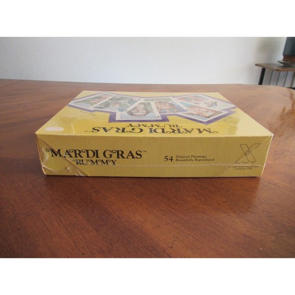 Sealed Vintage Mardi Gras Rummy Card Game by Geaux Games Louisiana 1989 Painting - Picture 7 of 9